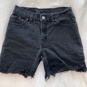 Levi’s 517 Black Denim Shorts